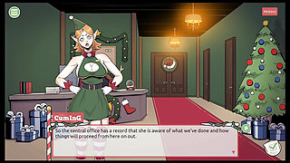 Claus' Secret Surprise XMAS HENTAI Game Ep.3 Mrs santa tease us with her underskirt ANAL plug !