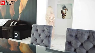 Asian Business Man Deposits His Sperm into Juicy Pussy of American Blonde