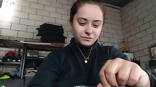 PAWG Girl Smoking Slim Cigarette