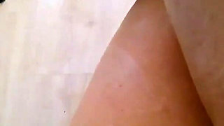 Hard Tapping on the Wooden Floor with Clear Heels