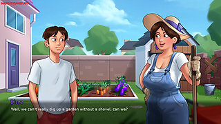 Summertime Saga by Darkcookie - Horny Dude Helping His Sexy MILF with the House Chores