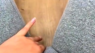 Masturbating amateur cums after solo fun