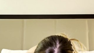 Hot young college slut lets me throat fuck her till I cum