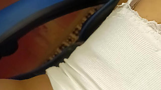 Sexy asian MILF fucked from behind by a white guy