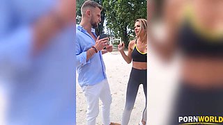 Fitness Chick Shalina Devine Enjoys DP Fucking From Playful Pranksters GP2510