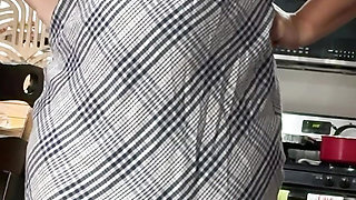 Playful wife teases in tight dress and gets extreme face-fuck