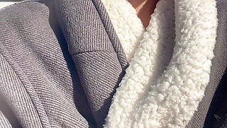 Pissing Pussy in Cold Weather Outside