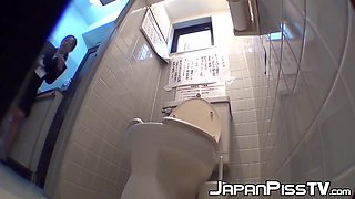 The Hottest Angle Of Japanese Babes Pissing In The Toilet