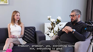 Real Interview and Public Anal Hacking with a Huge Dick of a Cute and Petite 20-year-old Girl Sasha Paige!