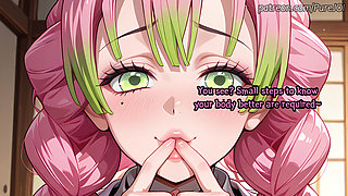 Fall in love with your first orgasm and Mitsuri Kanroji (Gentle JOI)