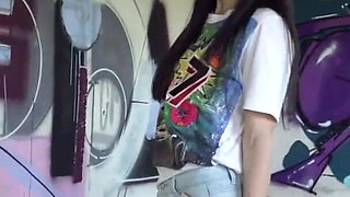 German Scout - Skinny MILF Allatra Pickup and Rough Fuck at Lost Place Berlin