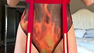 Christina Khalil Topless Firefighter Teasing Onlyfans Video