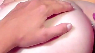Lesbian Masturbating Her Wet Pussy: Deep Fingers and Moans