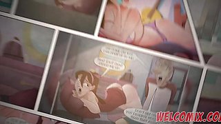 Redhead animation beauty finds new excitement after being stood up