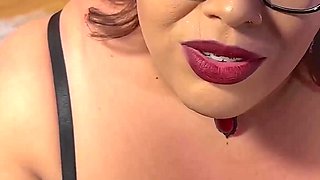 Anal Halloween with Cum Eating Angel BBW