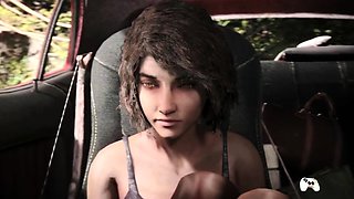 Small Tits Hottie Rough Car Sex 3D Cartoon Gaming Animation