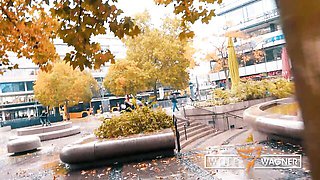 Public pickup dirt with cover-girl Bobby Bang and Melina May from Wolf Wagner Love