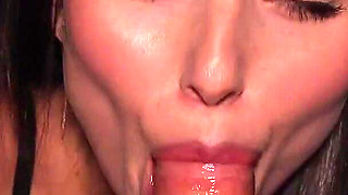 Night POV Blowjob From a Hot Brunette