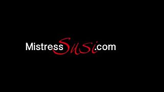 Femdom fetish mistresses fuck bdsm loser with strapon