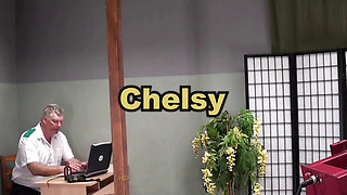 Chelsy3 Spanking Machine - Bare Back Whipping