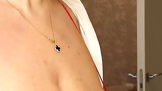 MILF with huge tits pouring milk, will you lick the milk off my boobs?