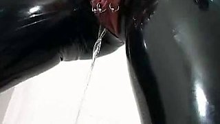 Femdom dick tugging babes get cum for fetish stew