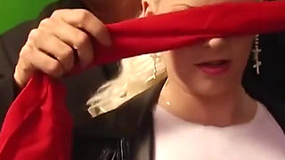 Sexy blonde foursome pussy fucking