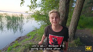 Mommy4k. russian cougar malusha found a man with gigantic dong in the park and fucked him in