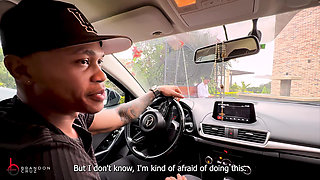 Cuckold Wife Fucks Her BBC Driver in Husband's Car - Brandon Cruz & Verito Aguas