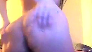 Pregnant girl shows off on webcam