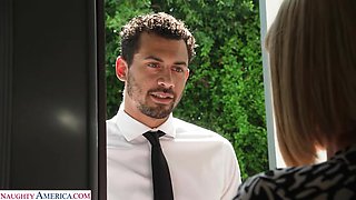 Busty cougar Sara Jay hires big black cock as her new gigolo