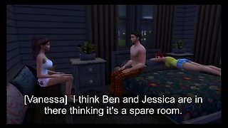 Teen Girl Next Door Seduces Married Man at Halloween Party - Sims 4 Sex Animation