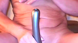 My Strong Massage Stick 'vibroxl Fucks Me Together with the Horny Veined Dildo!