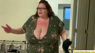 Fucking Stepmom's Huge Tits