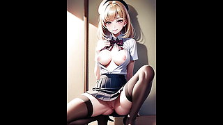 Compilation of naked anime girls. Uncensored hentai girls