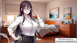 Spanish Anal Hentai JOI - Your private teacher punishes you for failing. Spanish voice.