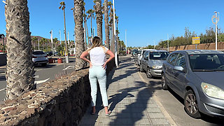 Jeans pants pissing public compilation