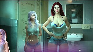 Double pleasure in a public bathroom with Misskitty2k