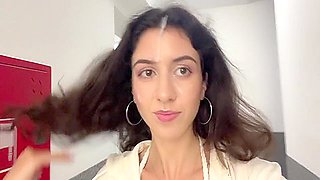 The Morning, Blowjob, Footjob And Cum On Face - Public Cumwalk