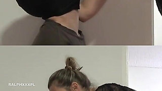 Cuckold Husband Takes Free Pizza, Wife Fucks Pizza Delivery Man and Feeds Husband His Cum