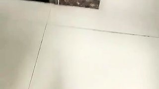 Asian amateur in maid uniform