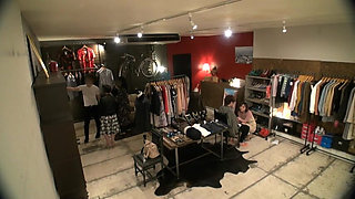 Too Many Secret Glances at the Alluring Clerk in a Fashion Shop