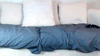Blonde tight pussy babe solo toy fun in glamour masturbation