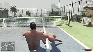 Trevor and Cheating wife amada having sex in tennis court