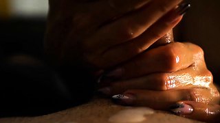 SLOW AND SENSUAL - HAND AND TONGUE BLOWJOB TEASE