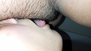 My Submissive Girl Kneels in Front of Me and Licks My Clit to a Shaking Orgasm - Lesbian-illusion