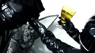 Porn latex movie with foot fetish and blonde mistress
