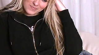 Lovely 19 Year Blonde Girl Does Her First Nude Video Casting