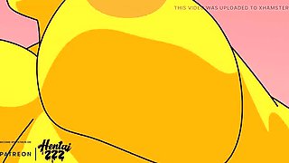 Hentai Simpsons Cheating - Marge Fucks Carl Doggystyle Creampie