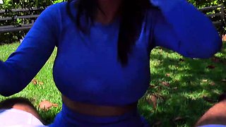 On the way to GYM, followed a duo into the park - splendid